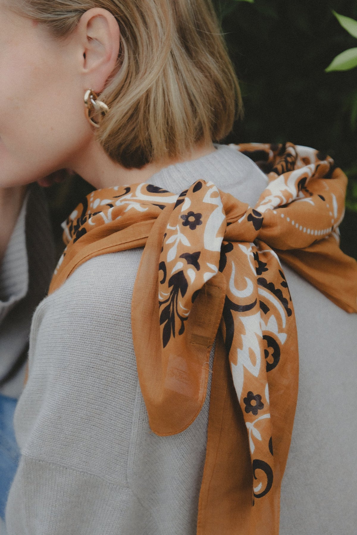 Maison Lecomte Flament - Scarf bandana Camel