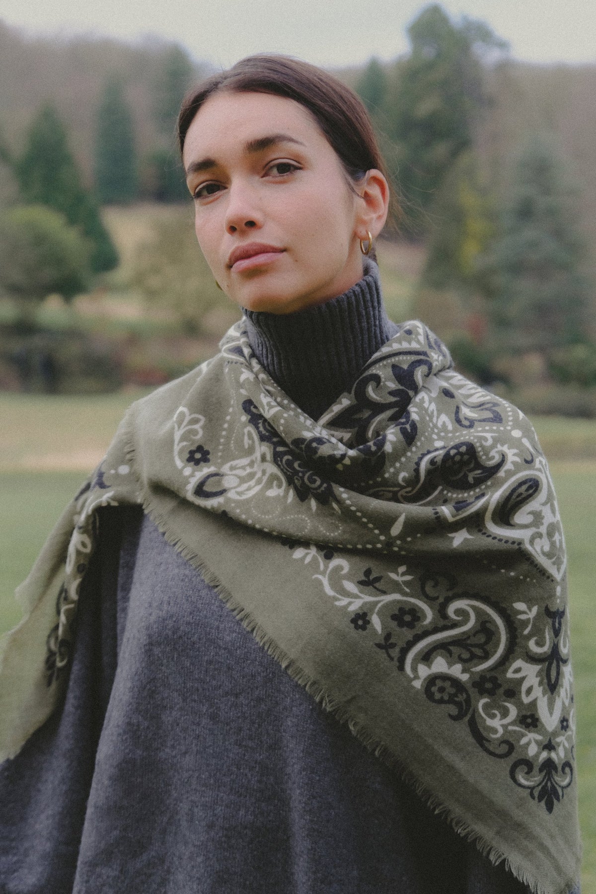 Maison Lecomte Flament - Scarf bandana Khaki WS