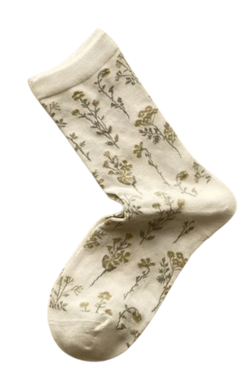 Plissé - Dotta sock White