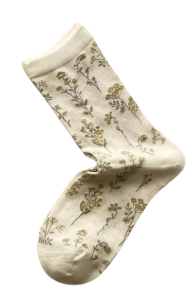 Plissé - Dotta sock White