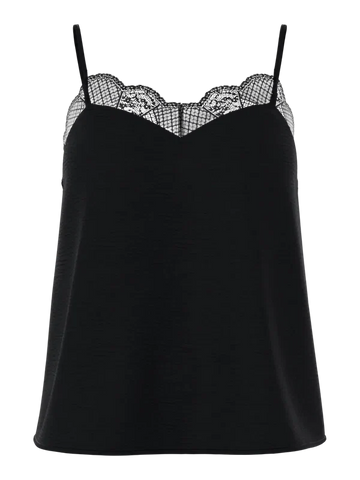 Pieces - PCtiffany strap top Black