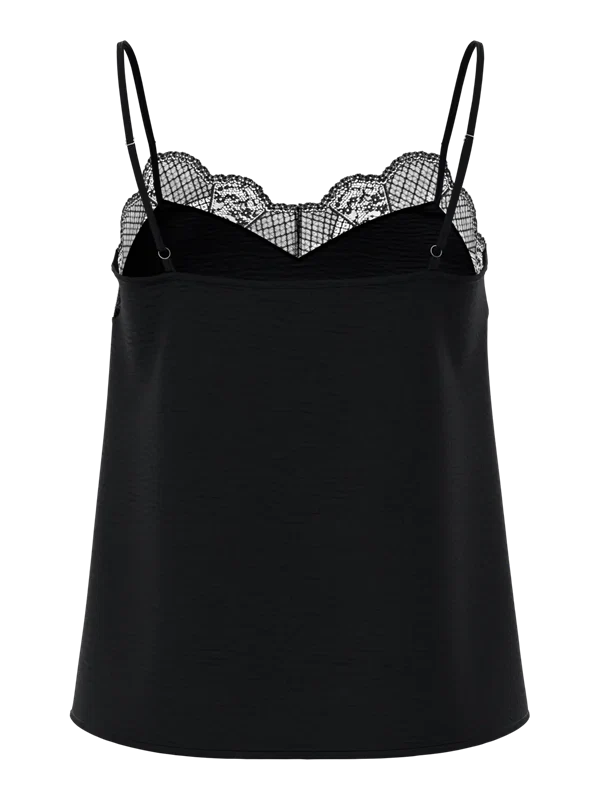 Pieces - PCtiffany strap top Black