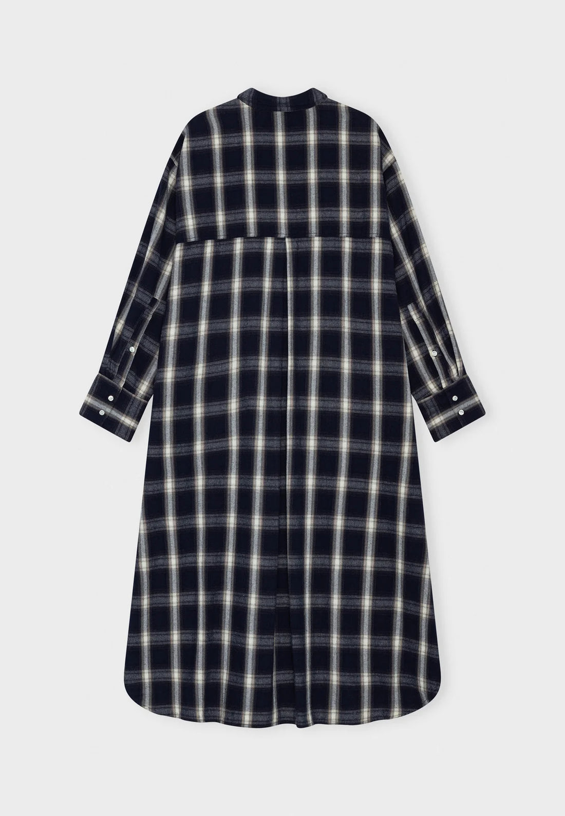 Moshi Moshi mind - Floret shirtdress check Dark navy/grey/ecru
