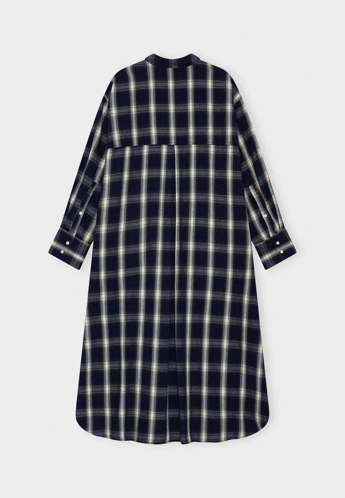 Moshi Moshi mind - Floret shirtdress check Dark navy/grey/ecru