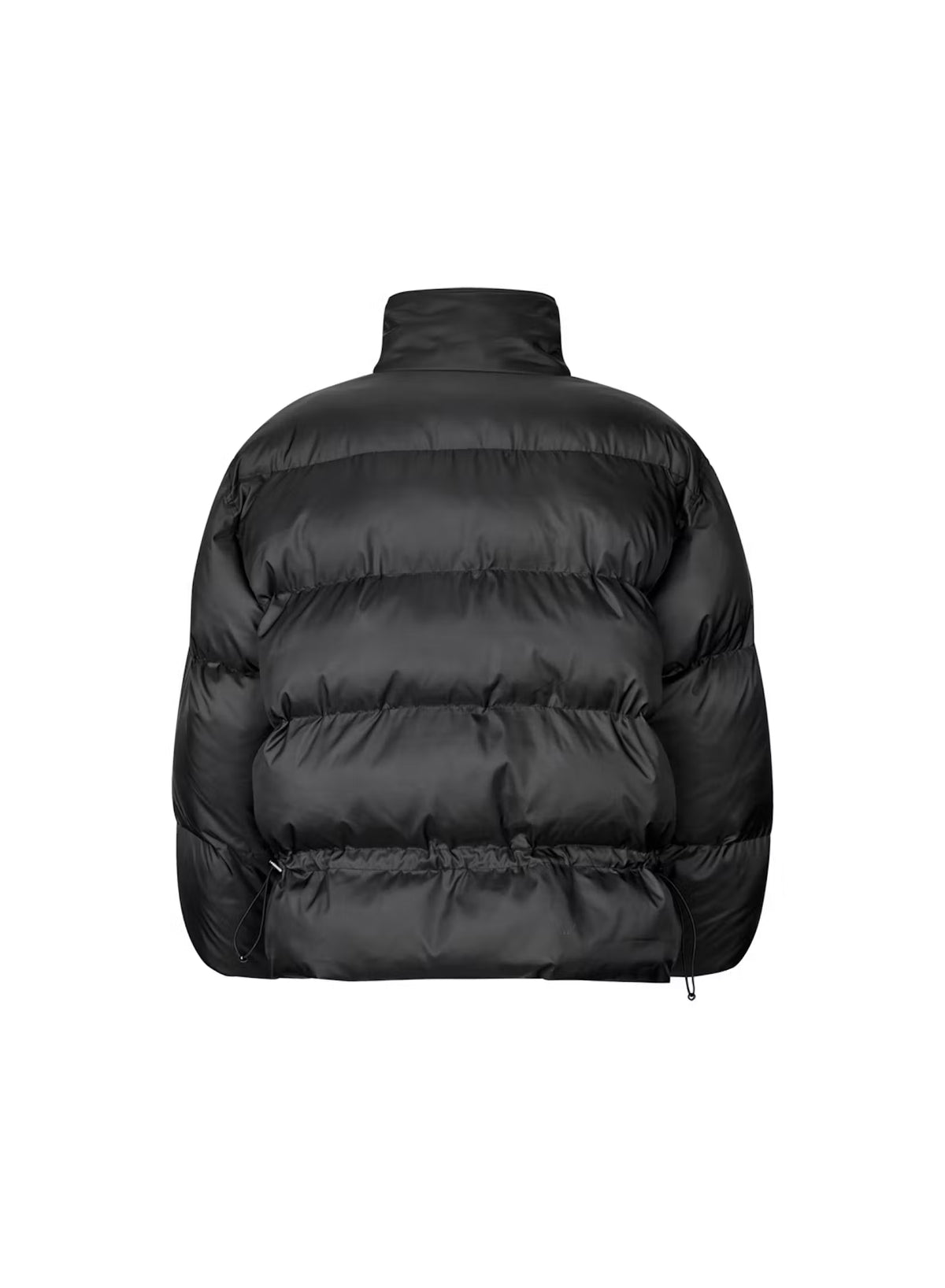 Rotate - Peplum puffer jacket Black
