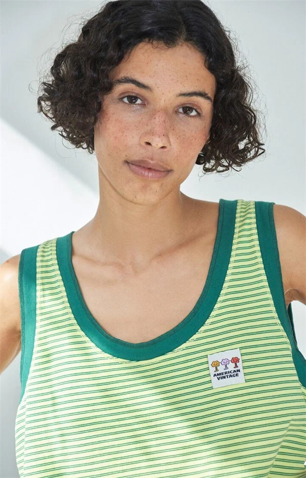 American vintage - Gixy tank top Butter stripes