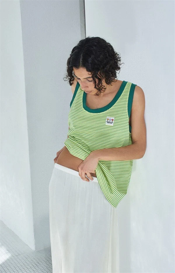 American vintage - Gixy tank top Butter stripes