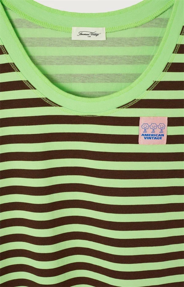 American vintage - Gixy tank top Sage stripes