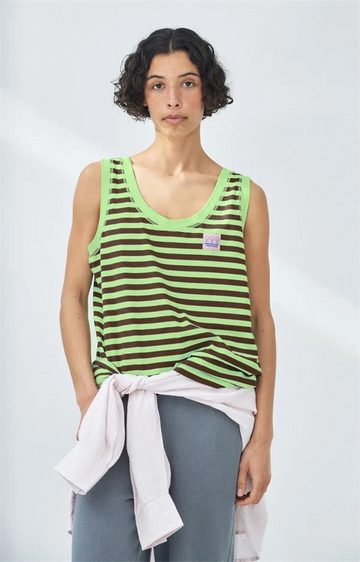 American vintage - Gixy tank top Sage stripes