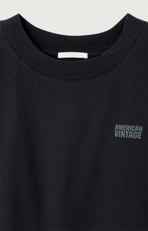 American vintage - Gixy cropped t-shirt Black
