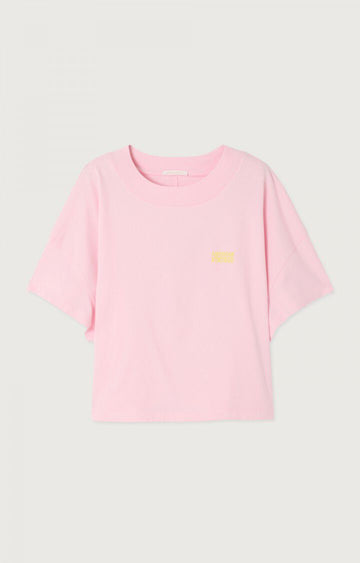 American vintage - Gixy cropped t-shirt Cotton candy