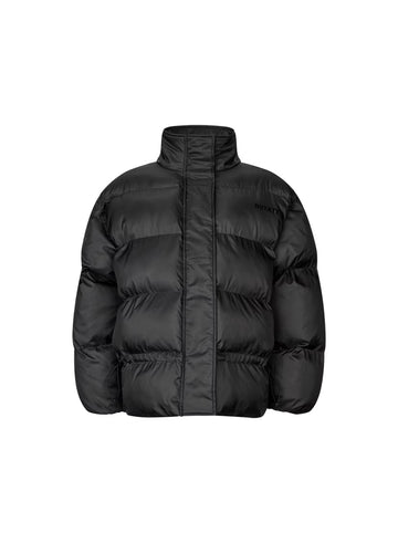 Rotate - Peplum puffer jacket Black
