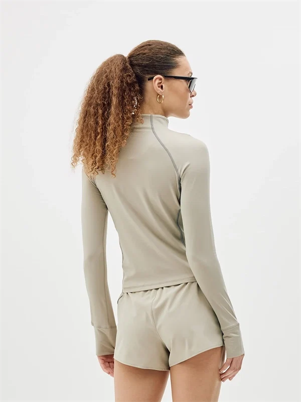 Bareen - WMNS Half-zip Clay