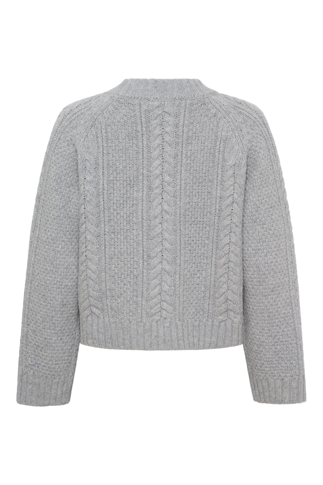 Anne mi - Heather knit jumper Light grey melange