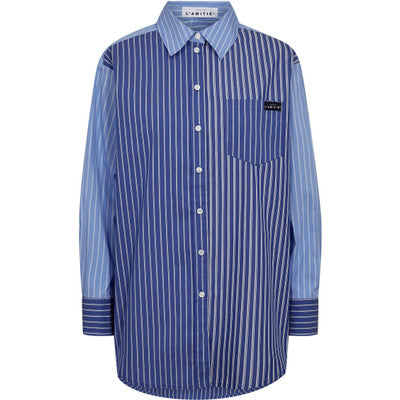 Haute Lamitie - Skjorte Blue mix stripe