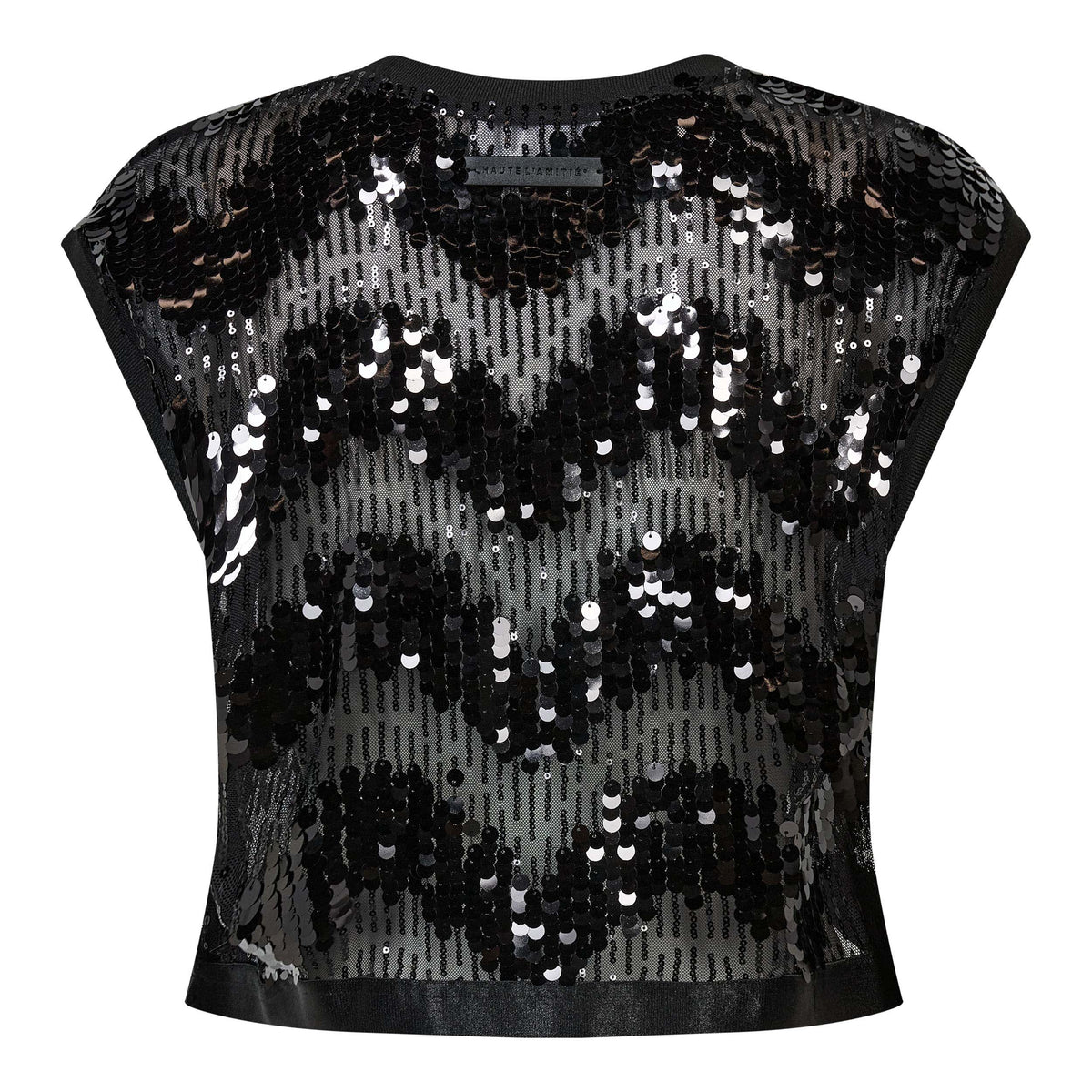 Haute lamitie - Mirror sequin top Black