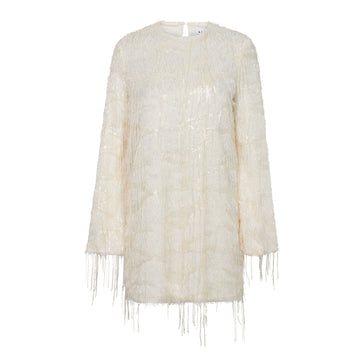 Haute lamitie - Sequin fringe dress Pearl
