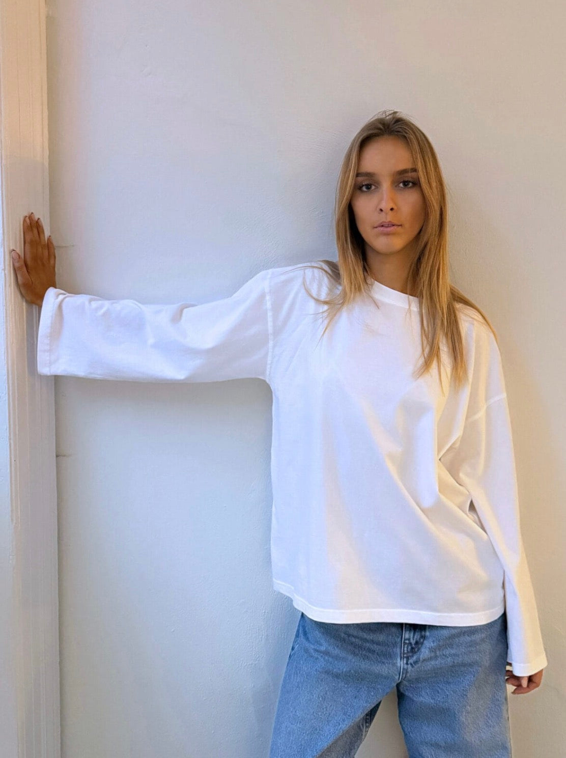 Boii - Alberte o-neck tee White