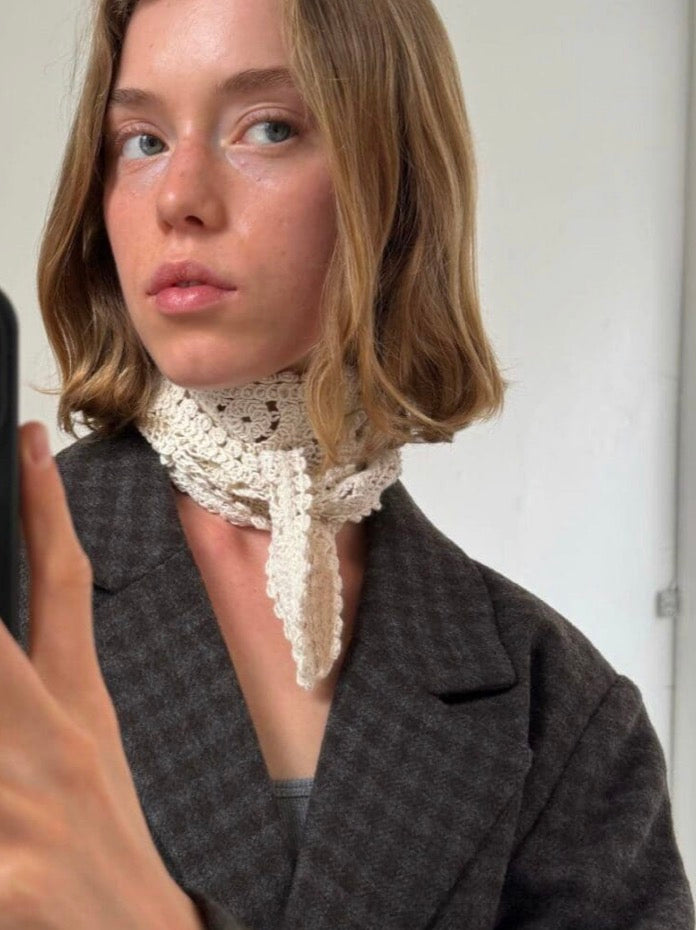 Boii - Vas scarf Off white