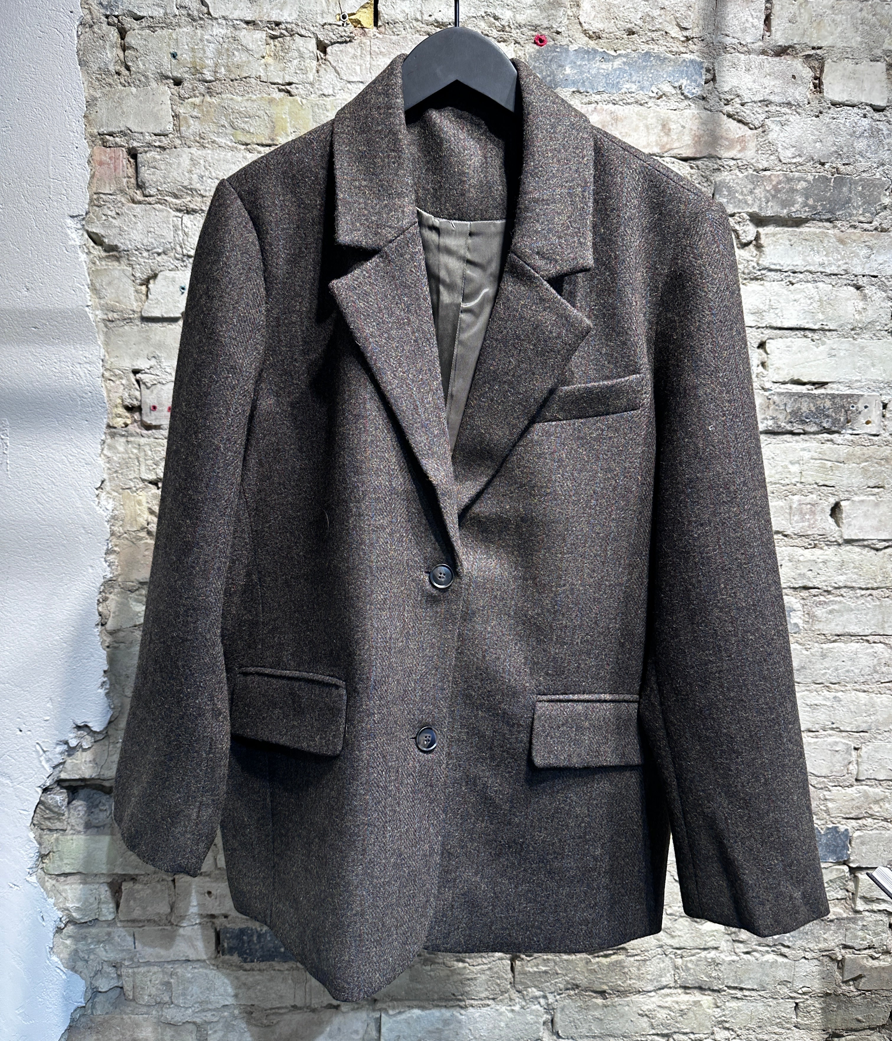 Boii - Solvej Wool Blazer Brown melange