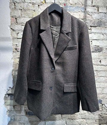 Boii - Solvej Wool Blazer Brown melange