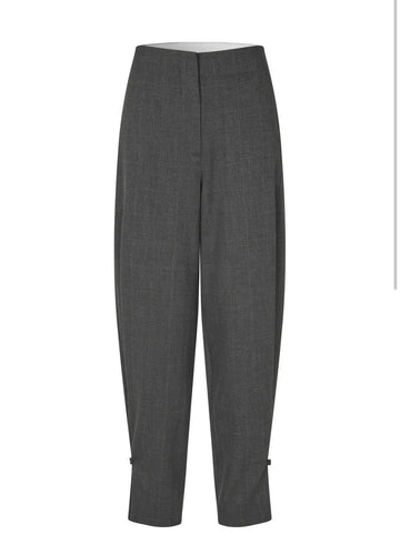 Second Female - Anjou Trousers dark grey melange