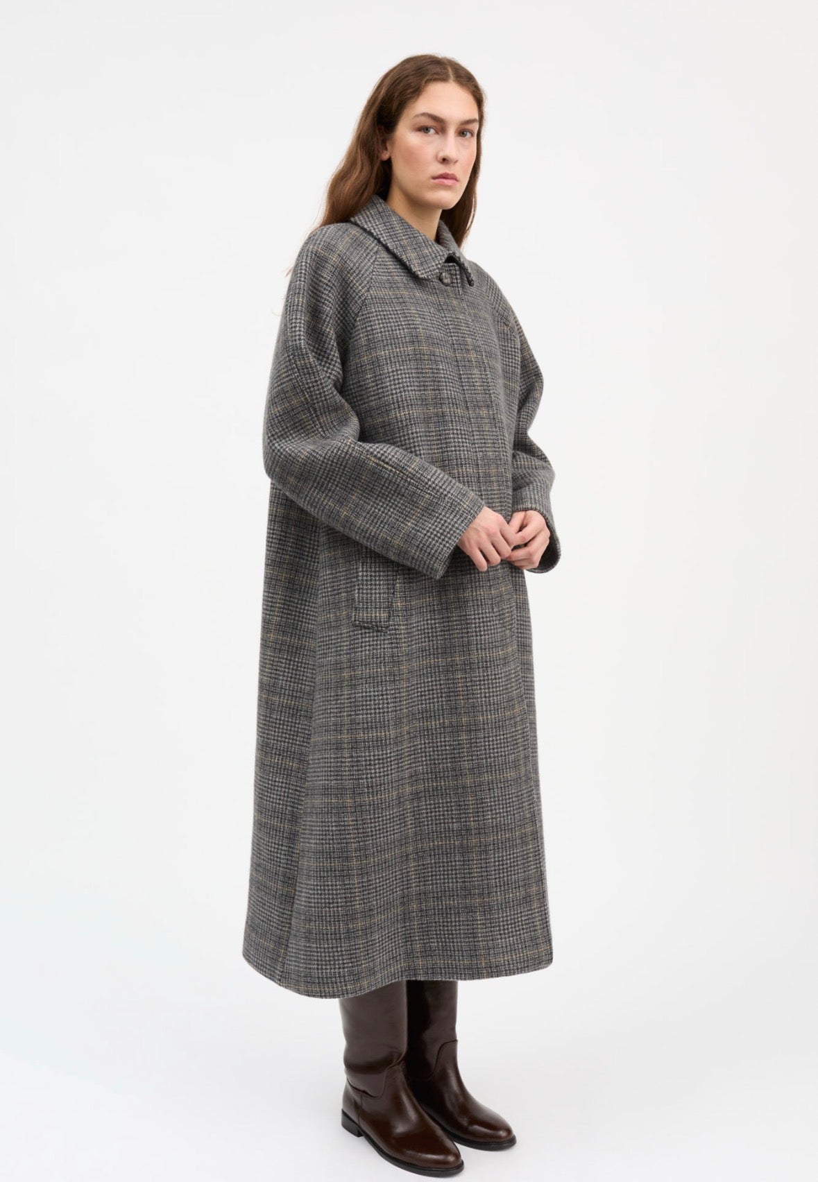Skall - Mary coat Grey check