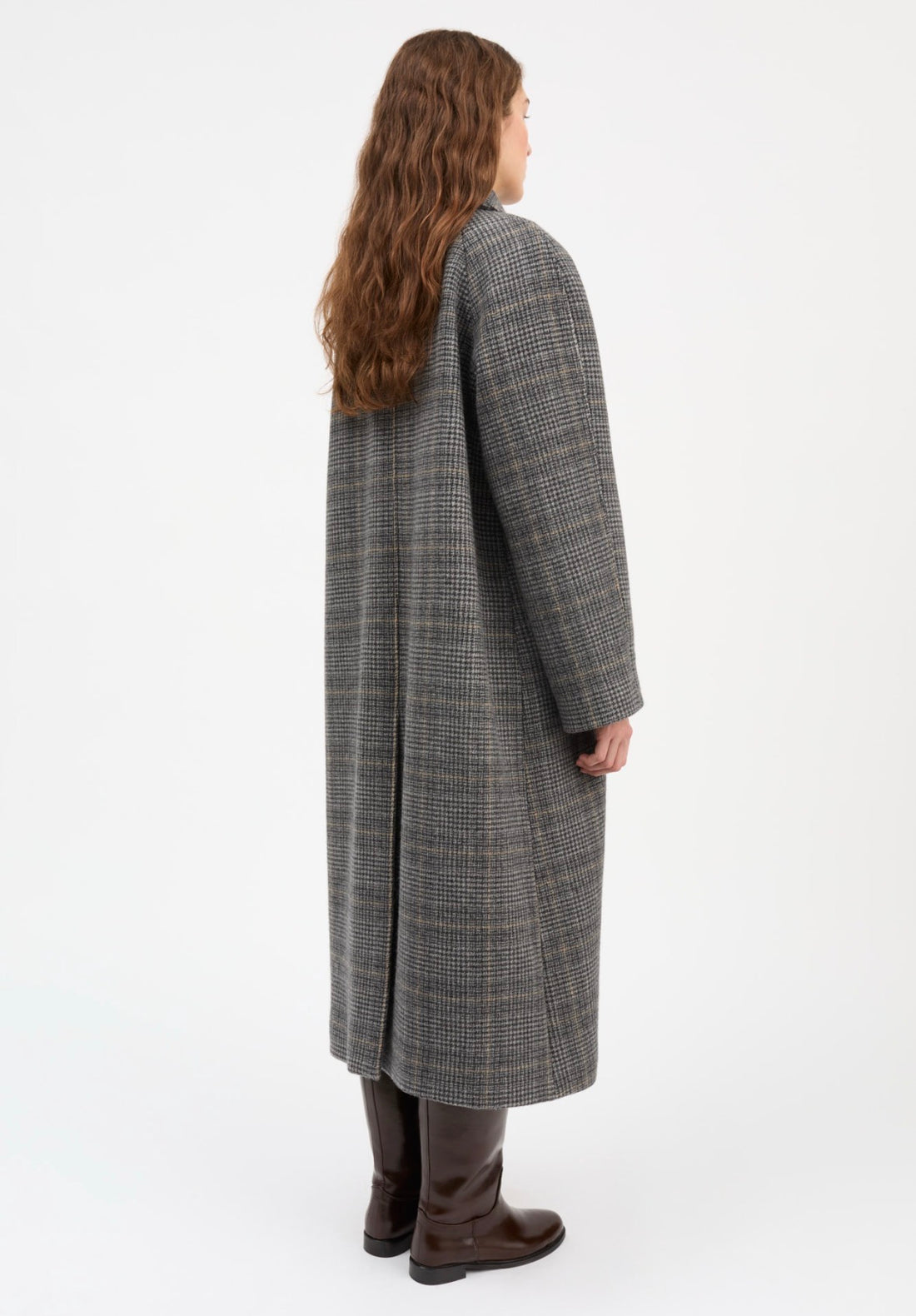 Skall - Mary coat Grey check