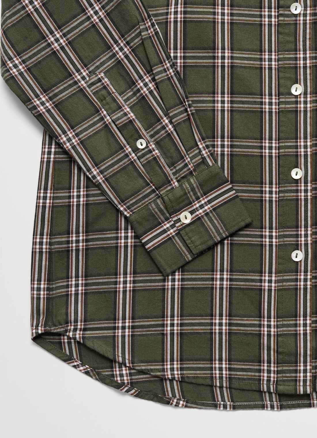 Skall - Nico shirt Green/white check