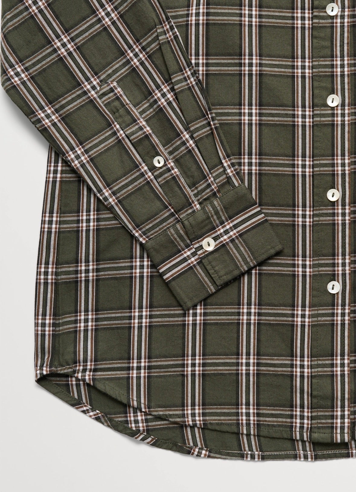 Skall - Nico shirt Green/white check