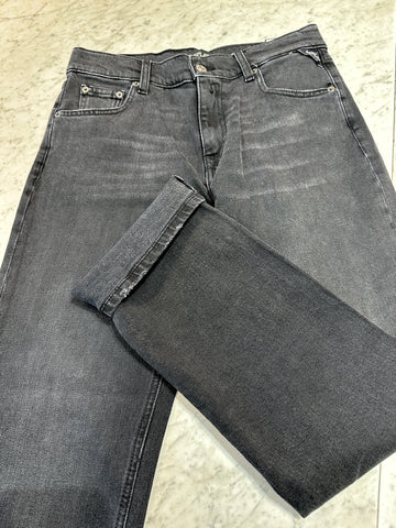 Replay - Akeme low waist straight Black