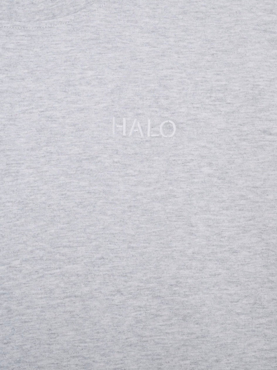 HALO - Women logo t-shirt Light grey melange