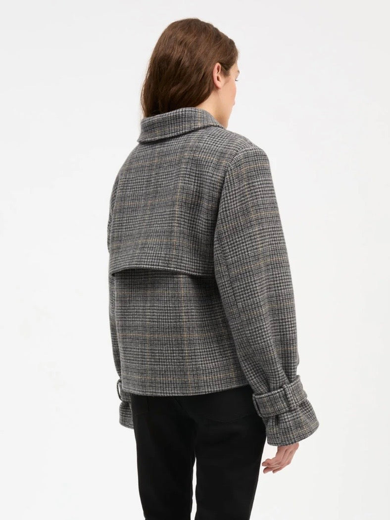 Skall - Harriet jacket Grey check