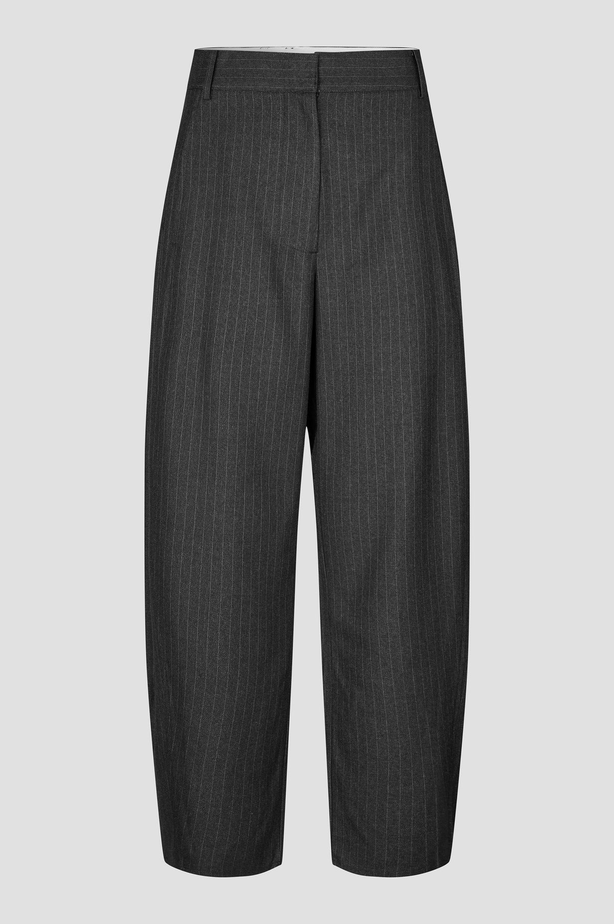 Second female - Vienne Barrel pants Dark grey melange