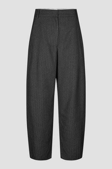 Second female - Vienne Barrel pants Dark grey melange