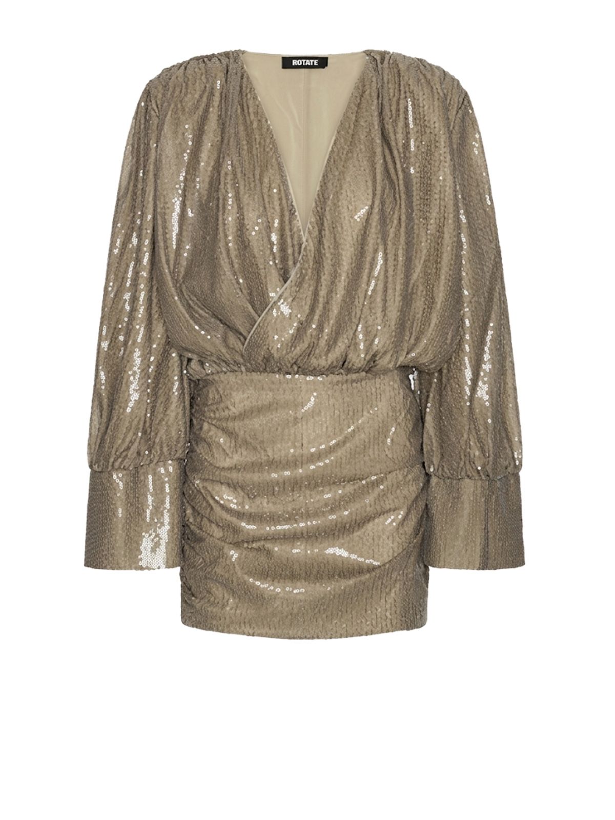 Rotate - Sequins ls mini dress Fossil