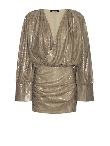 Rotate - Sequins ls mini dress Fossil