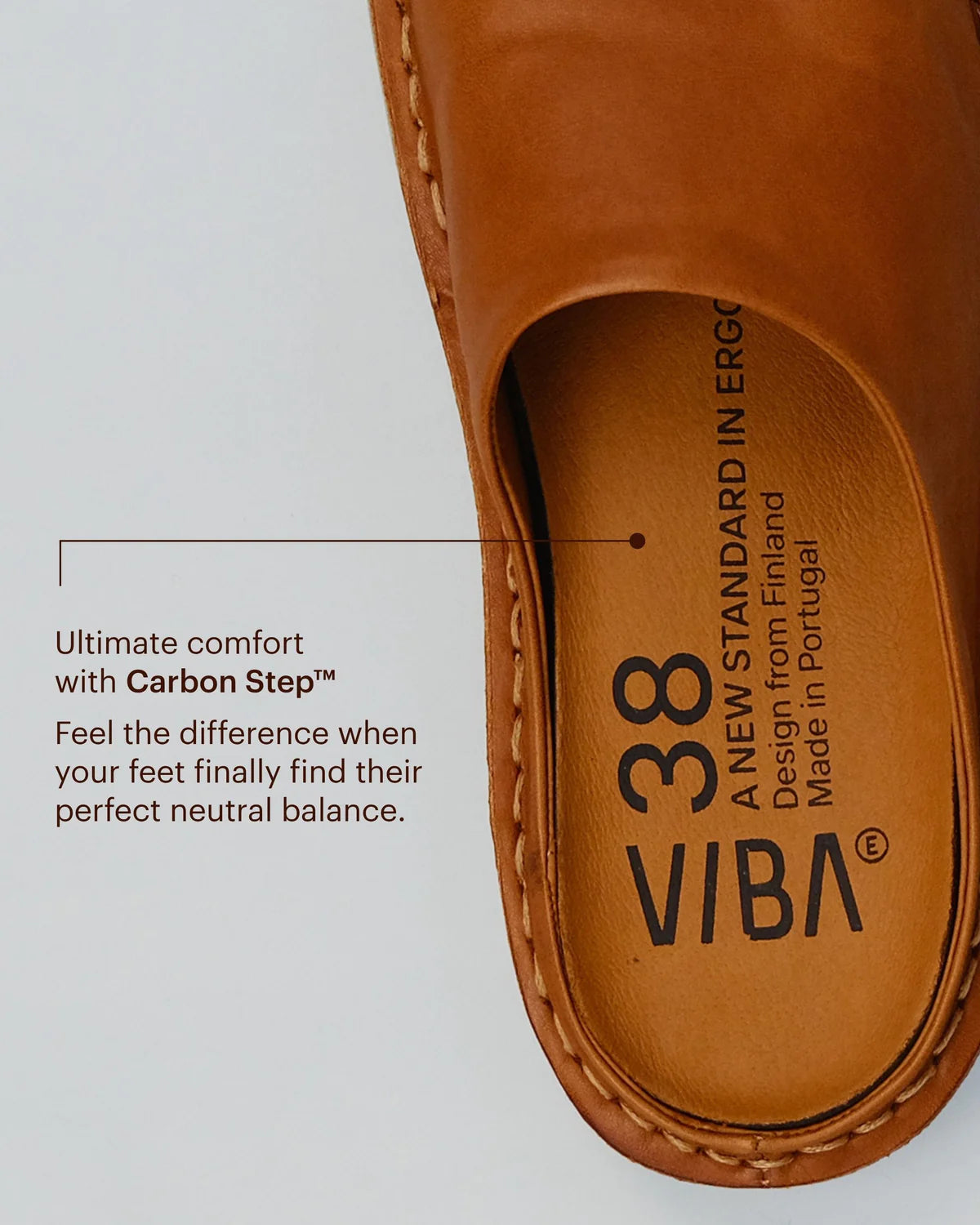 VIBAe - Roma leather Cognac brown