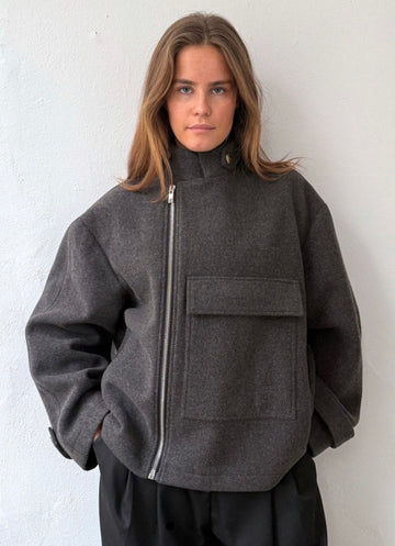 Boii - Erla wool jacket Mole melange