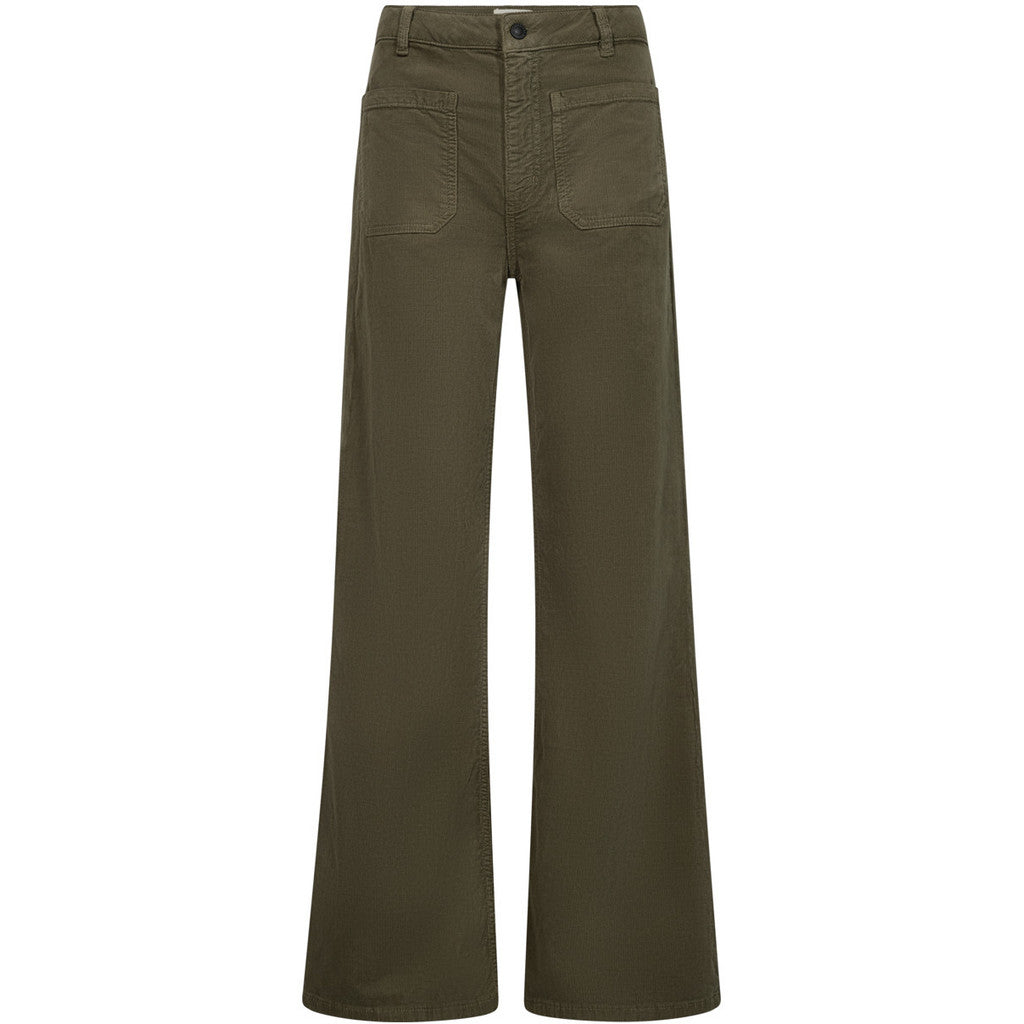 IVY Copenhagen - Abigail 70's baby cord Green mud