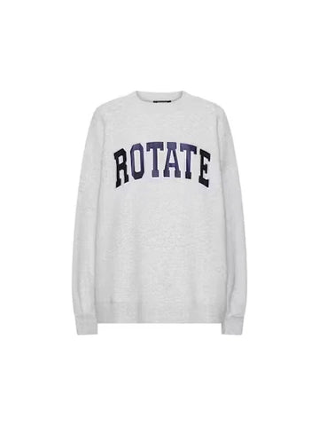 Rotate - Classic sweatshirt Light grey melange