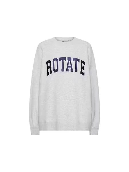Rotate - Classic sweatshirt Light grey melange