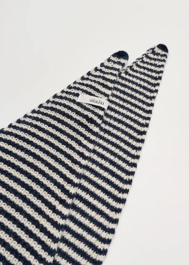 Aiayu - Knox scarf cashmere Mix black blue