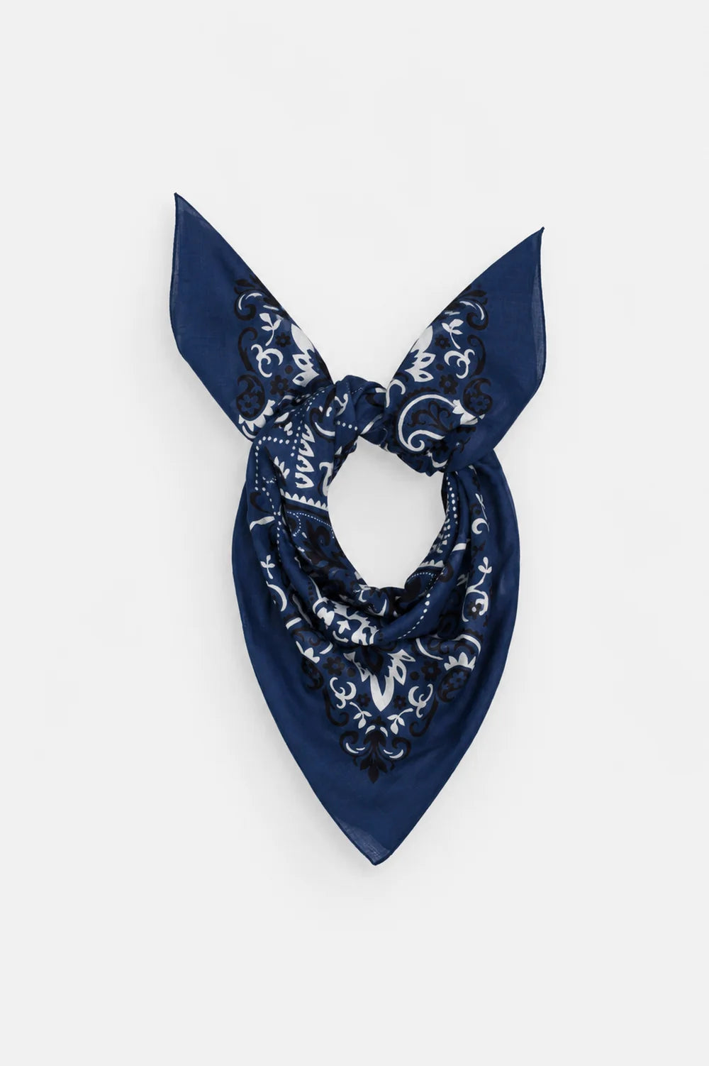 Maison Lecomte Flament - Scarf bandana Navy