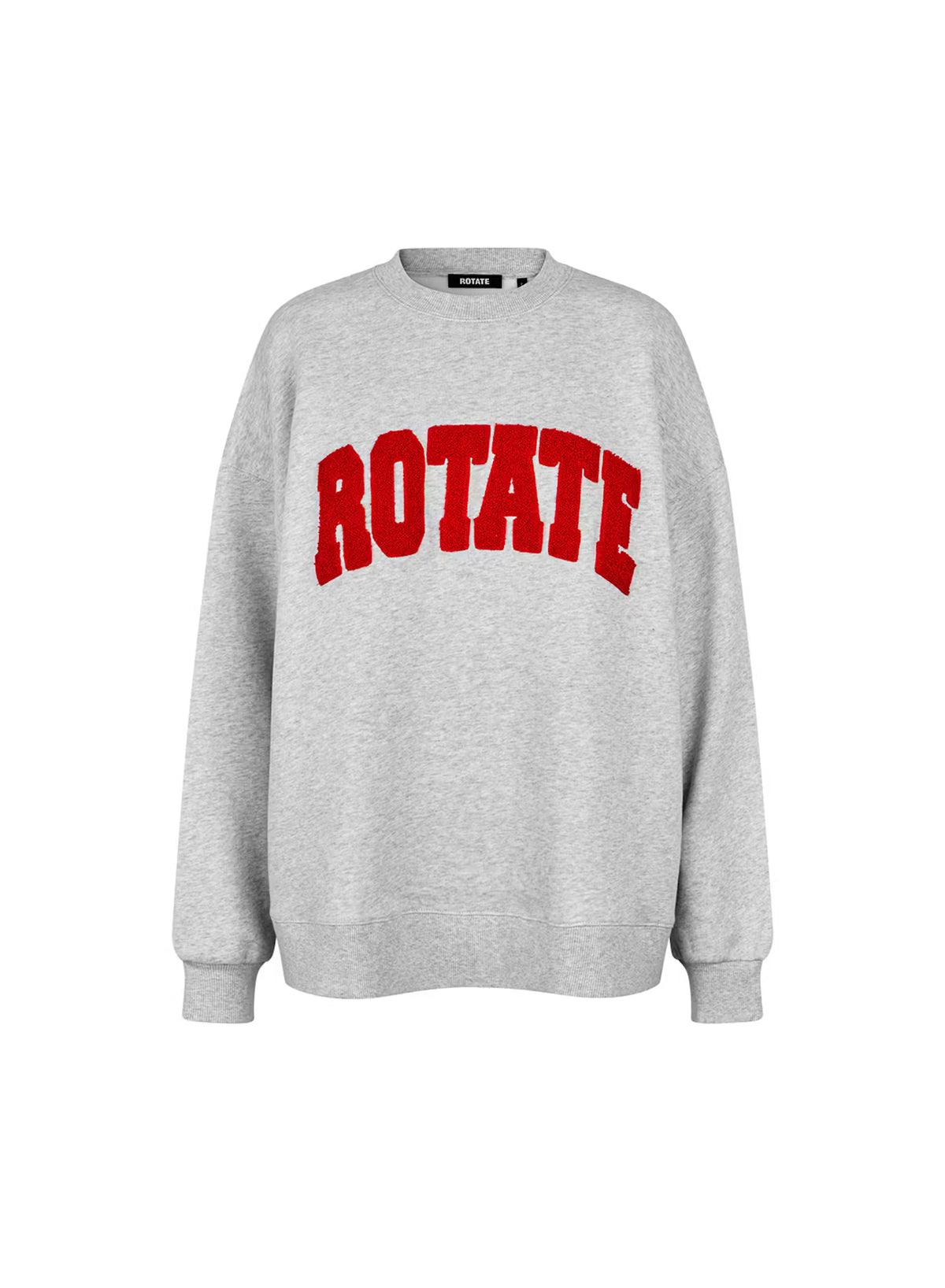 Rotate - Heavy sweat crewneck Light grey melange