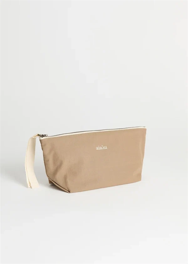 Aiayu - Pouch mini heavy poplin Light earth