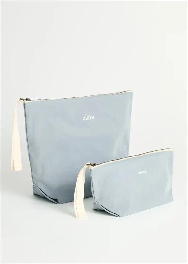 Aiayu - Pouch mini heavy poplin Pracific