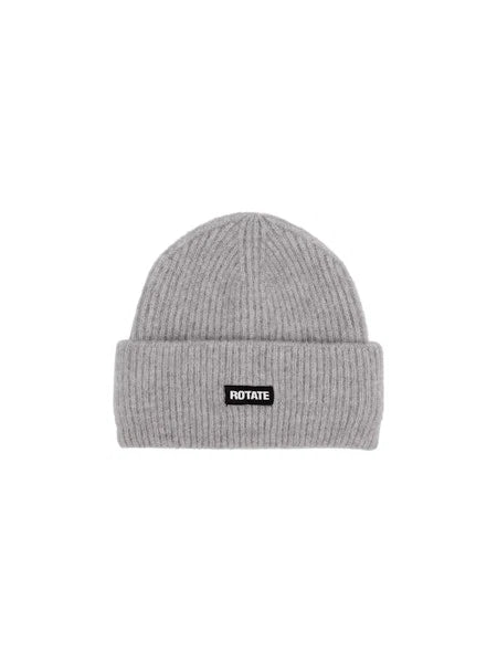Rotate - Rib knit beanie Alloy