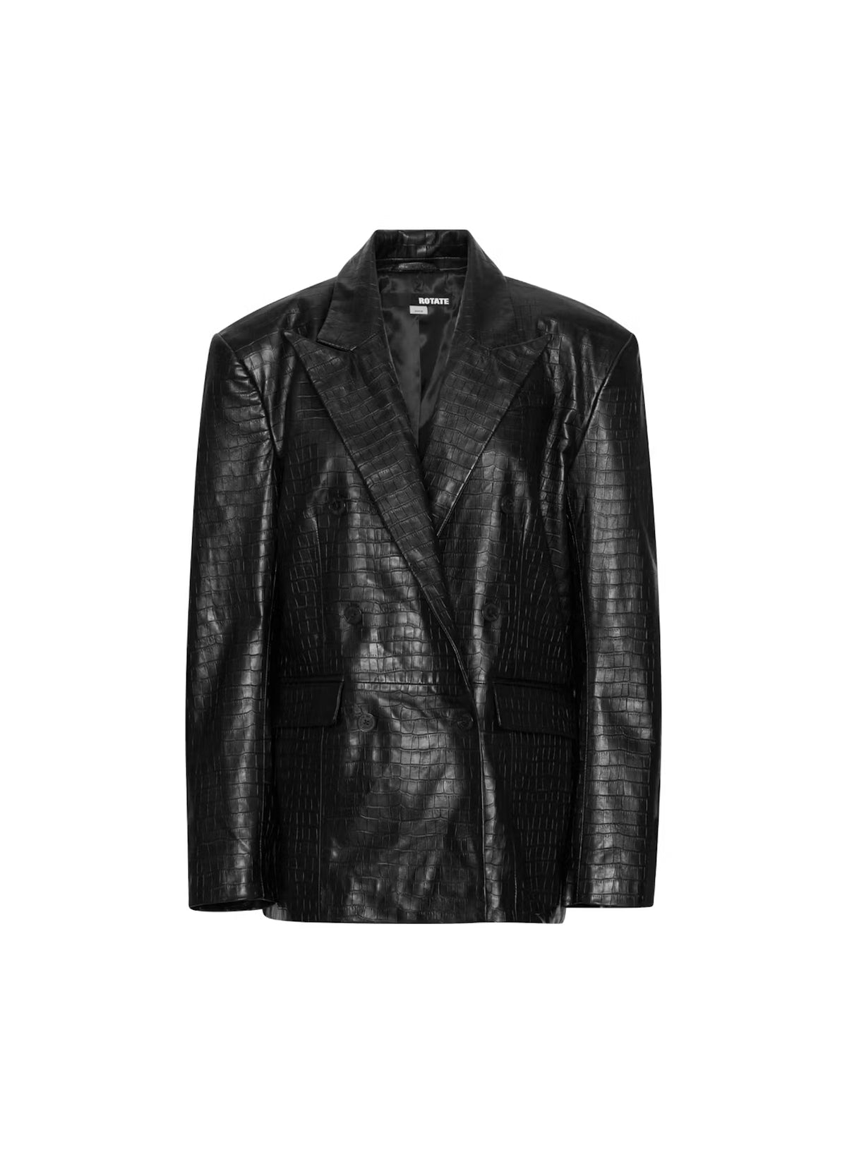 Rotate - Oversized leather blazer