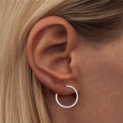 Lulu - Non Hoops Medium Pair Silver